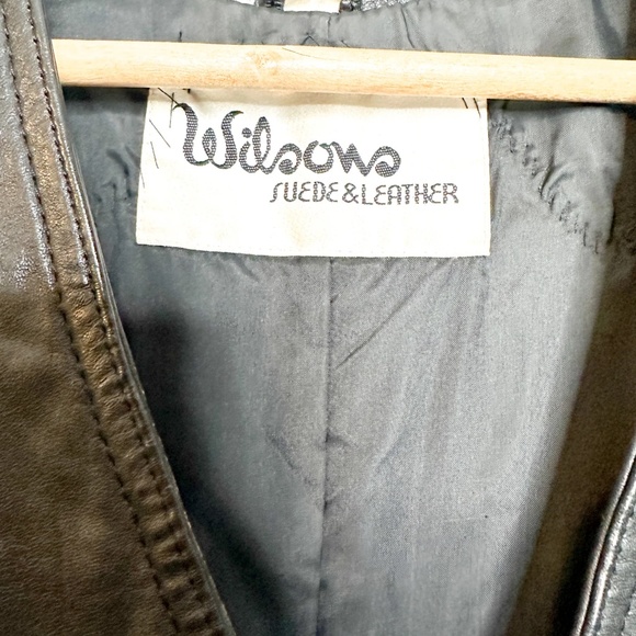 Vintage Wilsons Seude & Leather Leather Vest with Patches - Picture 3 of 9